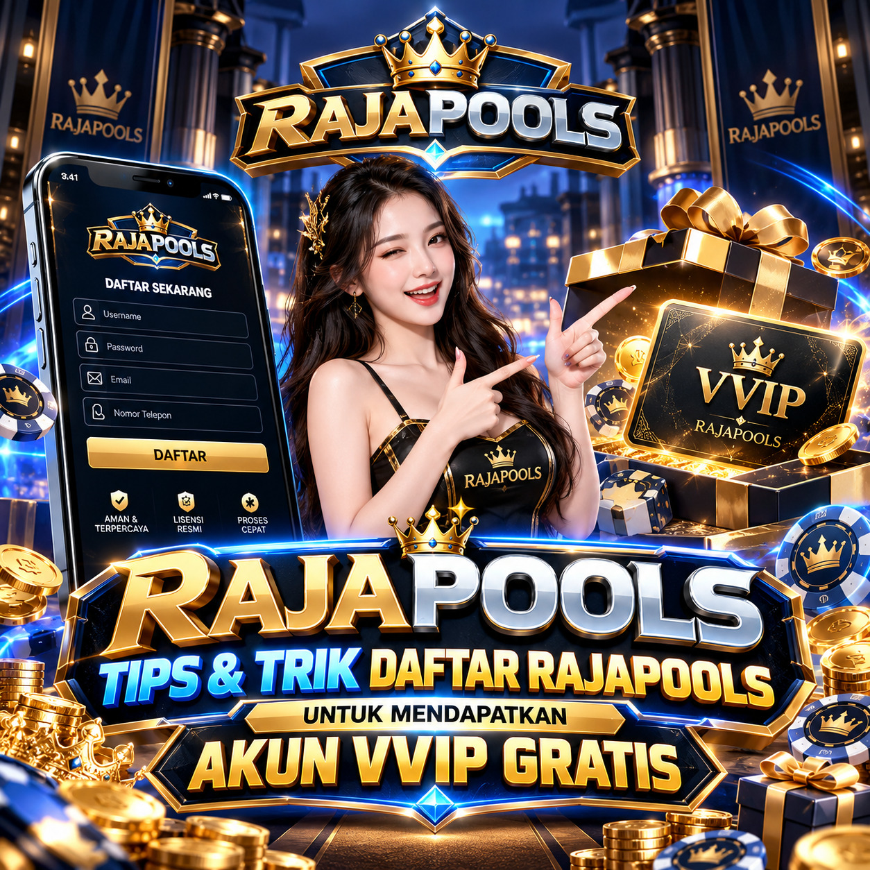 RAJAPOOLS - Tips & Trik Daftar RAJAPOOLS Untuk Mendapatkan Akun VVIP Gratis